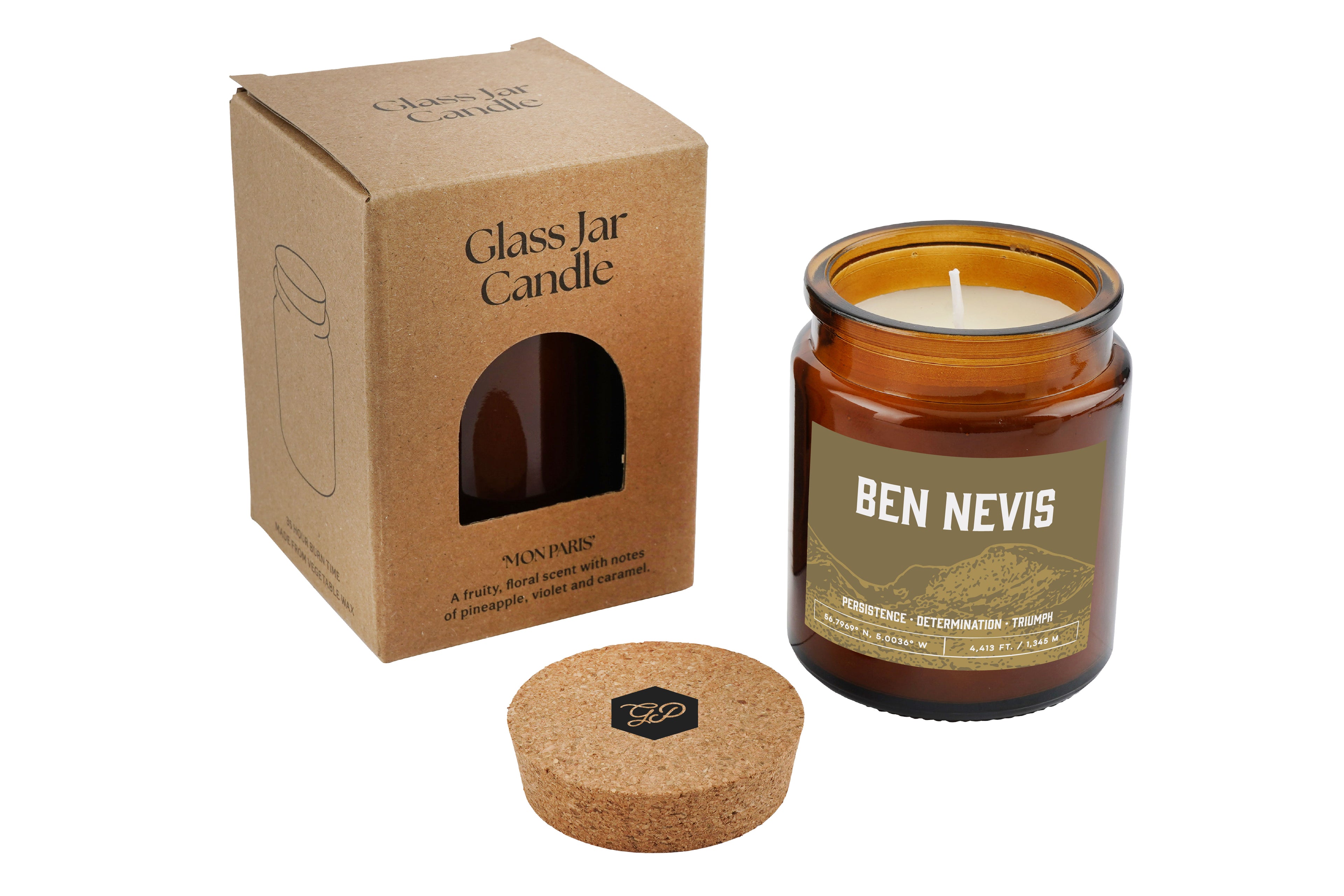 Great Plains 'Ben Nevis' Large Brown Candle