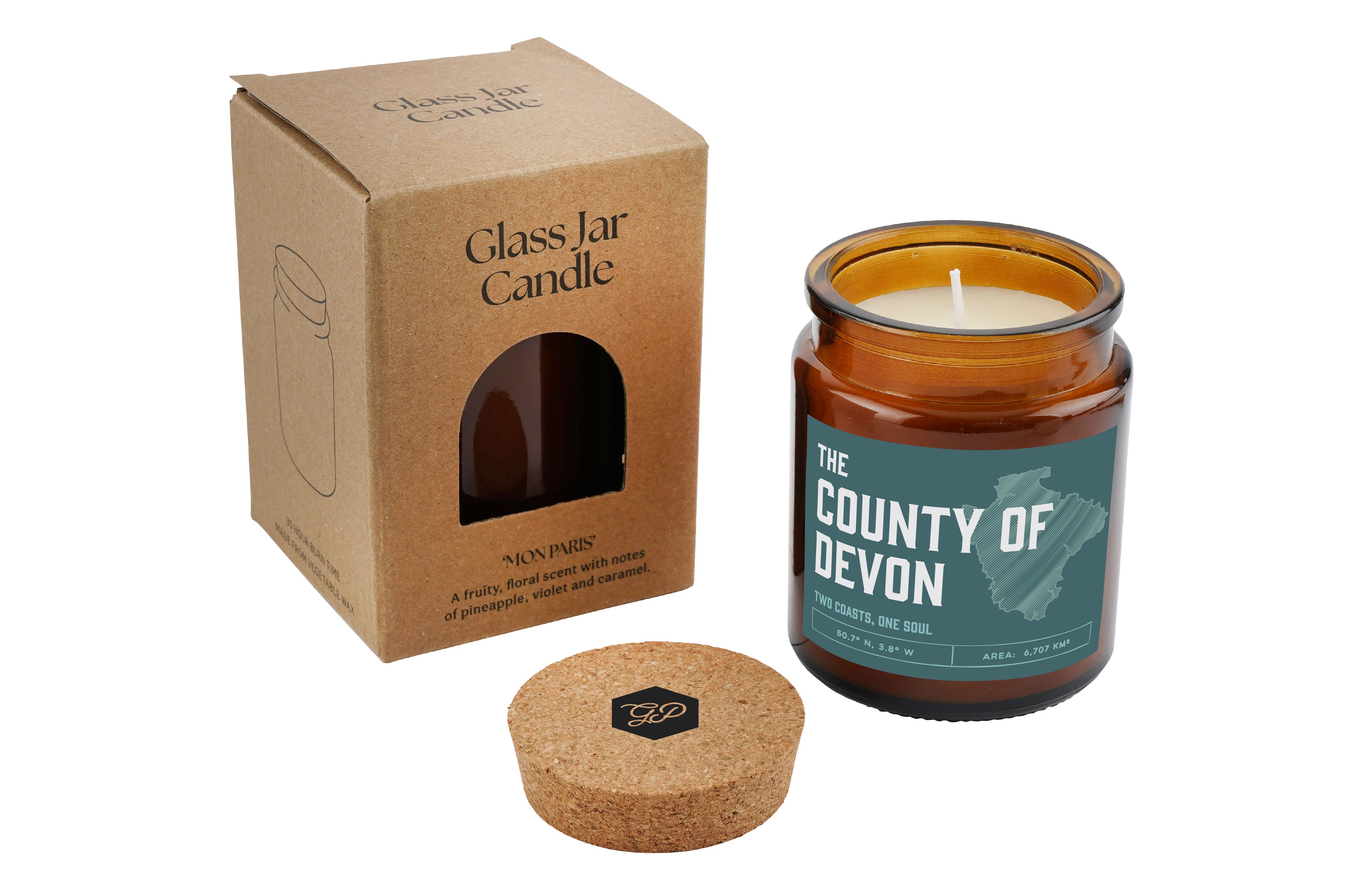 'Devon' Large Brown Candle